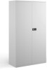 Bisley Contract Steel Cupboard with 3 Shelves - White