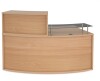 Gentoo Medium Curved Complete Reception Unit - Beech