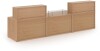 Gentoo Large Straight Complete Reception Unit - Beech