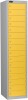 Probe Sixteen Door Single Steel Lockers - 1780 x 305 x 460mm - Yellow (RAL 1004)