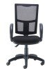 TC Calypso II Mesh Chair with Fixed Arms - Black