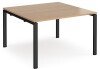 Dams Adapt Square Boardroom Table 1200 x 1200mm - Beech