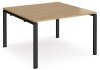 Dams Adapt Square Boardroom Table 1200 x 1200mm - Oak