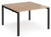 Dams Adapt Boardroom Table Starter Unit 1200 x 1200mm - Beech