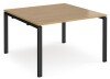 Dams Adapt Boardroom Table Starter Unit 1200 x 1200mm - Oak