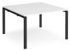 Dams Adapt Boardroom Table Starter Unit 1200 x 1200mm - White