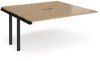 Dams Adapt Boardroom Table Add On Unit 1600 x 1600mm with Central Cutout 272 x 132mm - Oak