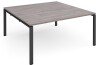 Dams Adapt Square Boardroom Table 1600 x 1600mm - Grey Oak