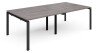 Dams Adapt Rectangular Boardroom Table 2400 x 1200mm - Grey Oak