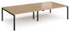 Dams Adapt Rectangular Boardroom Table 3200 x 1600mm - Oak