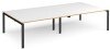Dams Adapt Rectangular Boardroom Table 3200 x 1600mm - White