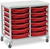 Monarch 12 Shallow Tray Unit - Red