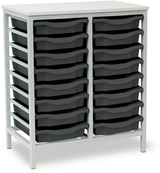 Monarch 16 Shallow Tray Unit - Dark Grey