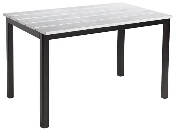 EKO Rectangular Whitewash Dining Table - 1190 x 690mm