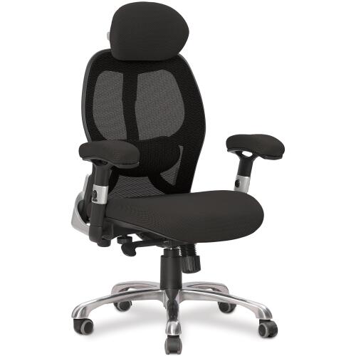 Nautilus Ergo Luxury Mesh 24 Hour Executive Chair - Black