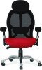 Nautilus Ergo Two Tone Luxury Mesh 24 Hour Executive Chair - Red