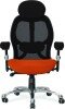 Nautilus Ergo Two Tone Luxury Mesh 24 Hour Executive Chair - Orange