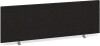 Dams Desk Mounted Straight Fabric Screen 1200 x 400mm - Charcoal