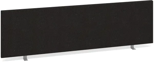 Dams Desk Mounted Straight Fabric Screen 1400 x 400mm - Charcoal