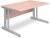 Nautilus Aspire Rectangular Desk with Twin Cantilever Legs - 1000mm x 600mm