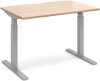 Dams Elev8 Mono Height Adjustable Electronic Desk - 1400 x 800mm - Beech