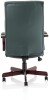 Dynamic Chesterfield Bonded Leather Executive Chair with Arms - Green