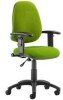 Dynamic Eclipse Plus 1 Lever Bespoke Operator Chair with Adjustable Arms
