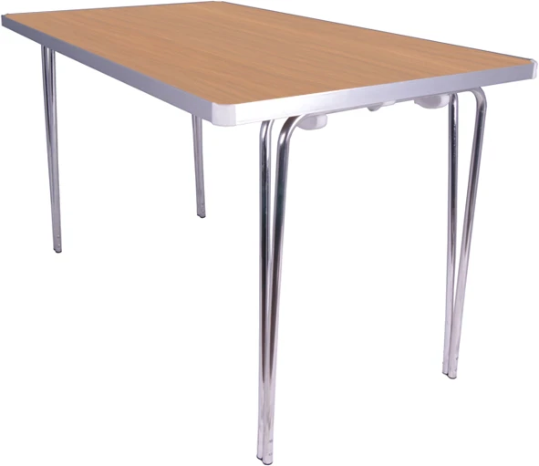 Gopak Economy Folding Table (W) 1220 x (D) 685mm - Durham Oak