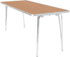 Gopak Economy Folding Table - (W) 1830 x (D) 610mm - Durham Oak