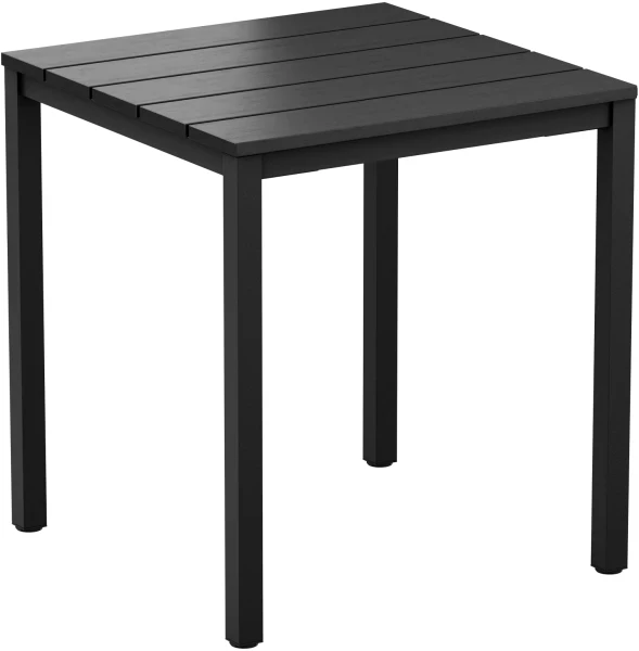 Zap Eko Black Square Dining Table - 800mm