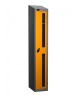 Probe Single Compartment Vision Panel Nest of Two Lockers - 1780 x 610 x 380mm - Yellow (RAL 1004)