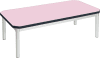 Gopak Enviro Silver Frame Coffee Table - Rectangular 1200 x 600mm - Lilac