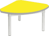 Gopak Enviro Silver Frame Coffee Table - Quadrant 600 x 600mm - Yellow
