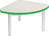 Gopak Enviro Silver Frame Coffee Table - Quadrant 600 x 600mm - Ailsa