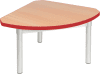 Gopak Enviro Silver Frame Coffee Table - Quadrant 600 x 600mm - Beech