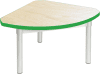 Gopak Enviro Silver Frame Coffee Table - Quadrant 600 x 600mm - Maple