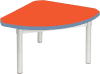 Gopak Enviro Silver Frame Coffee Table - Quadrant 600 x 600mm - Orange