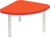 Gopak Enviro Silver Frame Coffee Table - Quadrant 600 x 600mm - Orange