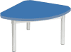 Gopak Enviro Silver Frame Coffee Table - Quadrant 600 x 600mm - Azure