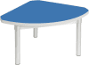 Gopak Enviro Silver Frame Coffee Table - Quadrant 600 x 600mm - Azure