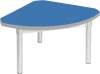 Gopak Enviro Silver Frame Coffee Table - Quadrant 600 x 600mm - Azure