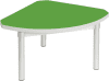 Gopak Enviro Silver Frame Coffee Table - Quadrant 600 x 600mm - Pea Green