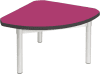 Gopak Enviro Silver Frame Coffee Table - Quadrant 600 x 600mm - Fuchsia