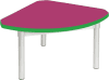 Gopak Enviro Silver Frame Coffee Table - Quadrant 600 x 600mm - Fuchsia