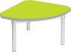 Gopak Enviro Silver Frame Coffee Table - Quadrant 600 x 600mm - Acid Green