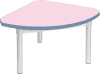 Gopak Enviro Silver Frame Coffee Table - Quadrant 600 x 600mm - Lilac