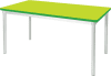 Gopak Enviro Rectangular Classroom Table - (W) 1400 x (D) 750mm - Acid Green