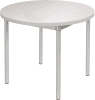 Gopak Enviro Silver Frame Coffee Table - Round 600mm Diameter - Ailsa