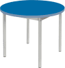 Gopak Enviro Silver Frame Coffee Table - Round 600mm Diameter - Azure