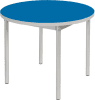 Gopak Enviro Silver Frame Coffee Table - Round 600mm Diameter - Azure